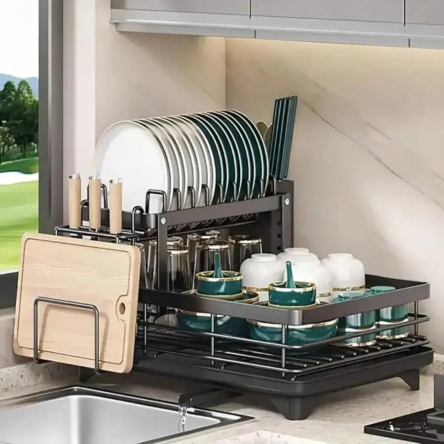 2-Tier Kitchen Dish Drying Rack