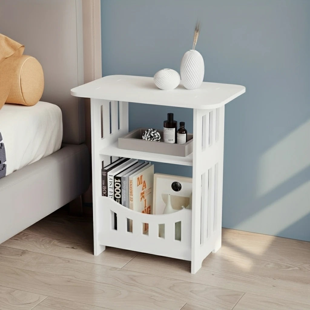 Modern Multi-Purpose Side Table with Storage