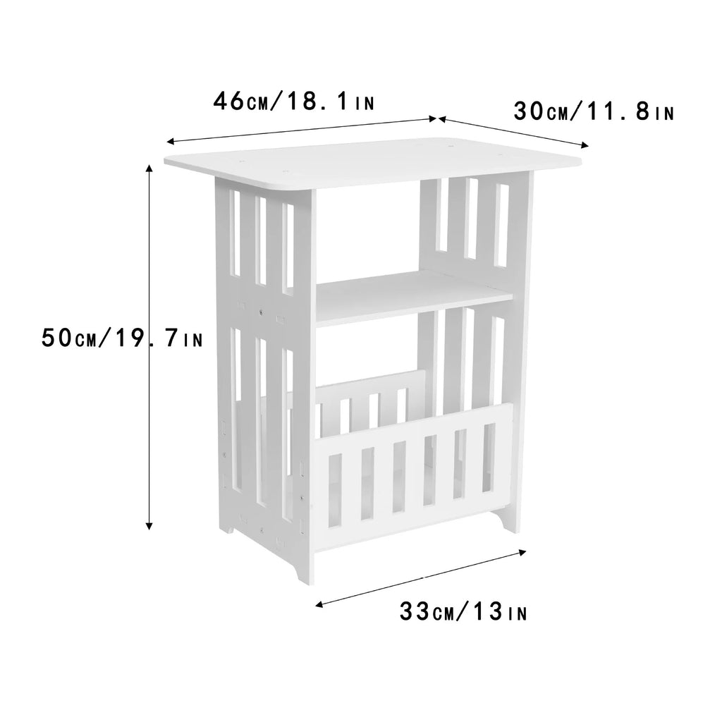 Modern Multi-Purpose Side Table with Storage