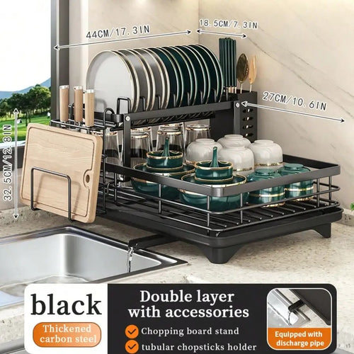 2-Tier Kitchen Dish Drying Rack