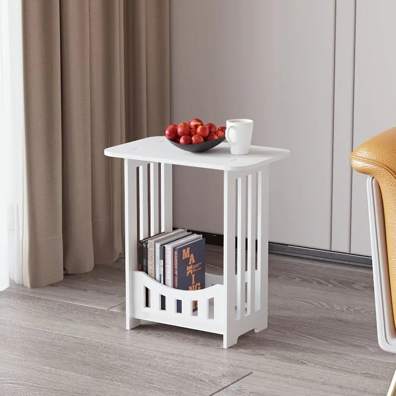 Modern Compact Side Table with Storage